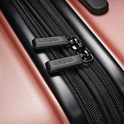 American Tourister Moonlight Hardside Expandable Luggage with Spinner Wheels, Rose Gold, 3-Piece Set (21/24/28)