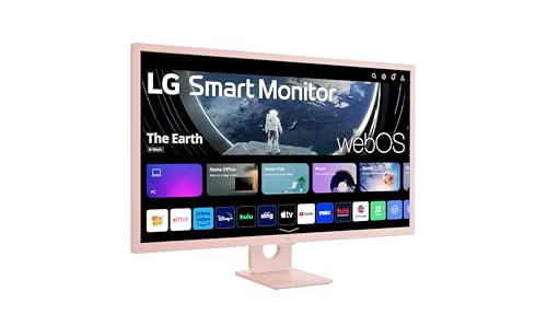 LG 27SR50F-W Smart Monitor 27-Inch FHD (1920x1080) IPS Display, webOS 23, HDR 10, x2 Built-in Speakers, AirPlay 2, Screen Share, Bluetooth, ThinQ App
