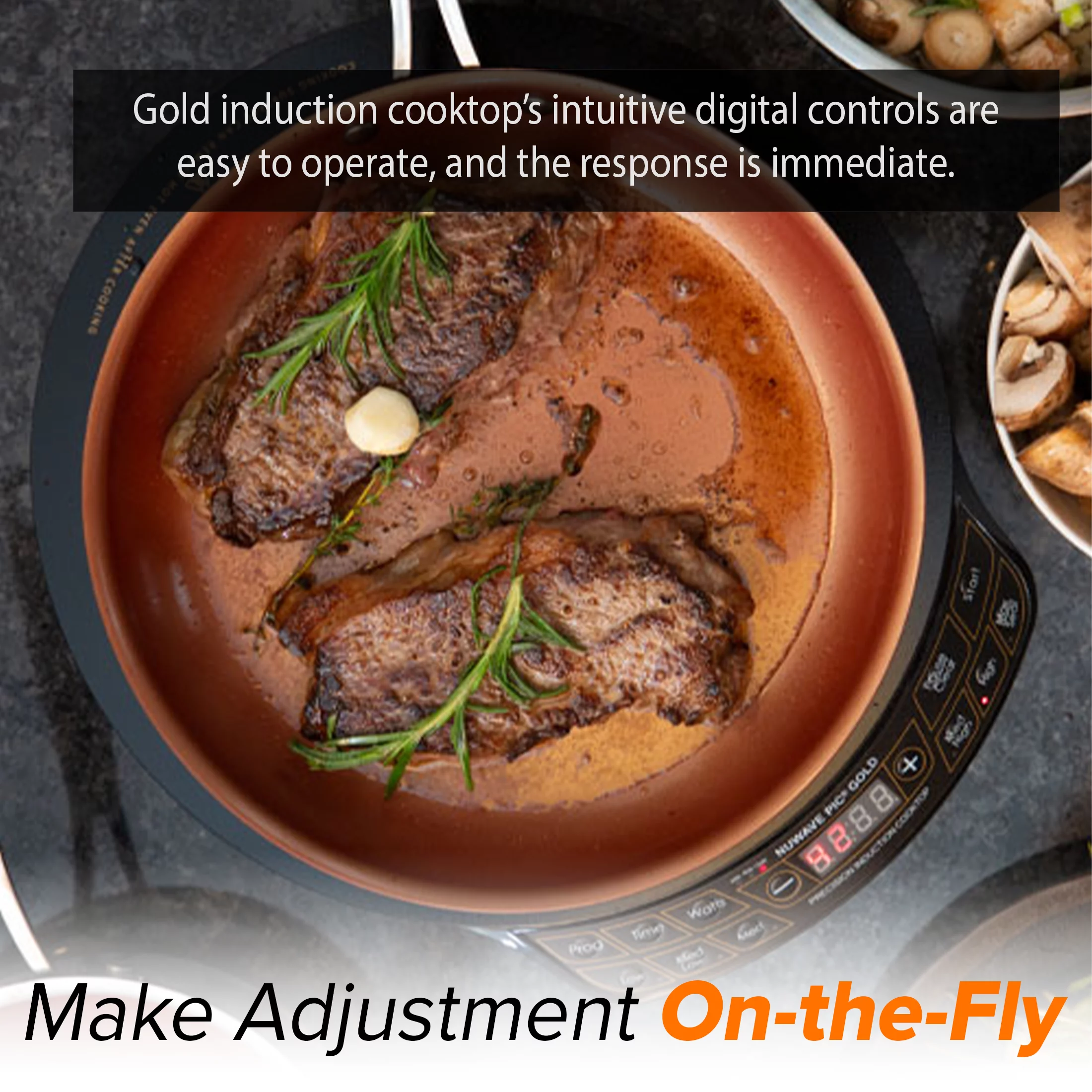 NuWave PIC Gold Induction Electric Cooktop with 10.5 inch Pan, Oven, Cooking, Nuwave 12 inch Induction Cooktop, Portable