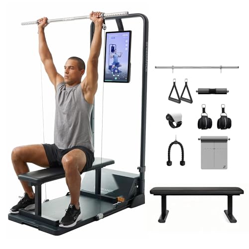 Gym Monster Smart Home Gym, Multifunctional Strength Training Machine, Smith Machine Power Cage Workout Station, Squat Rack Cable Machine