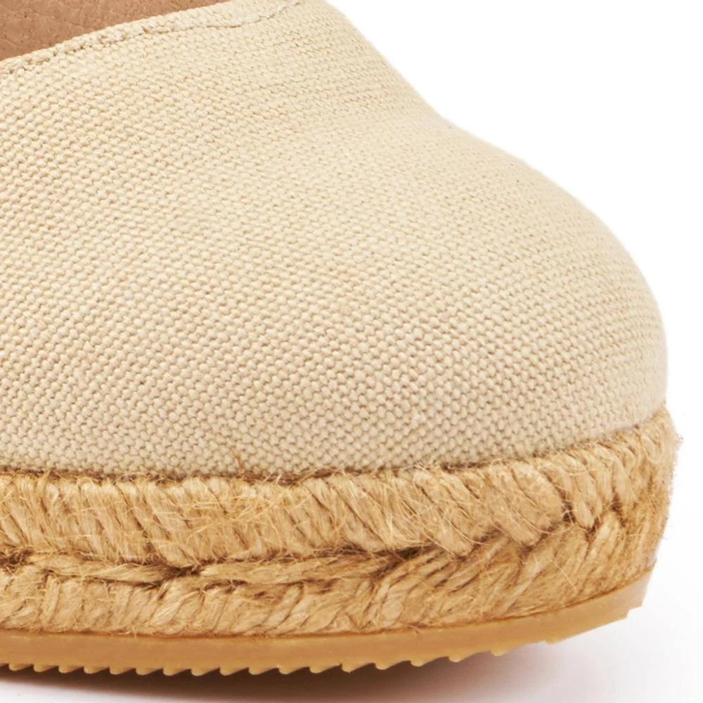 Marquesa Espadrille Wedge Pumps for Women by Viscata 5 US (35EU) / Beige