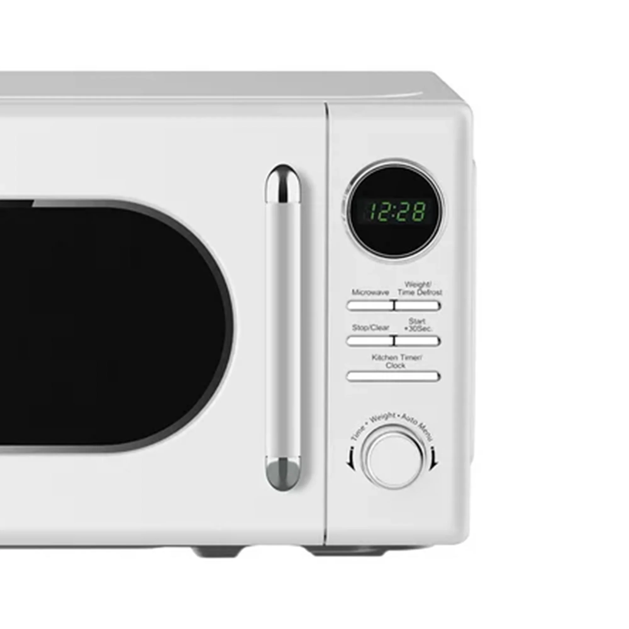 Magic Chef 0.7 Cubic Feet 700W Classic Retro Countertop Microwave, White