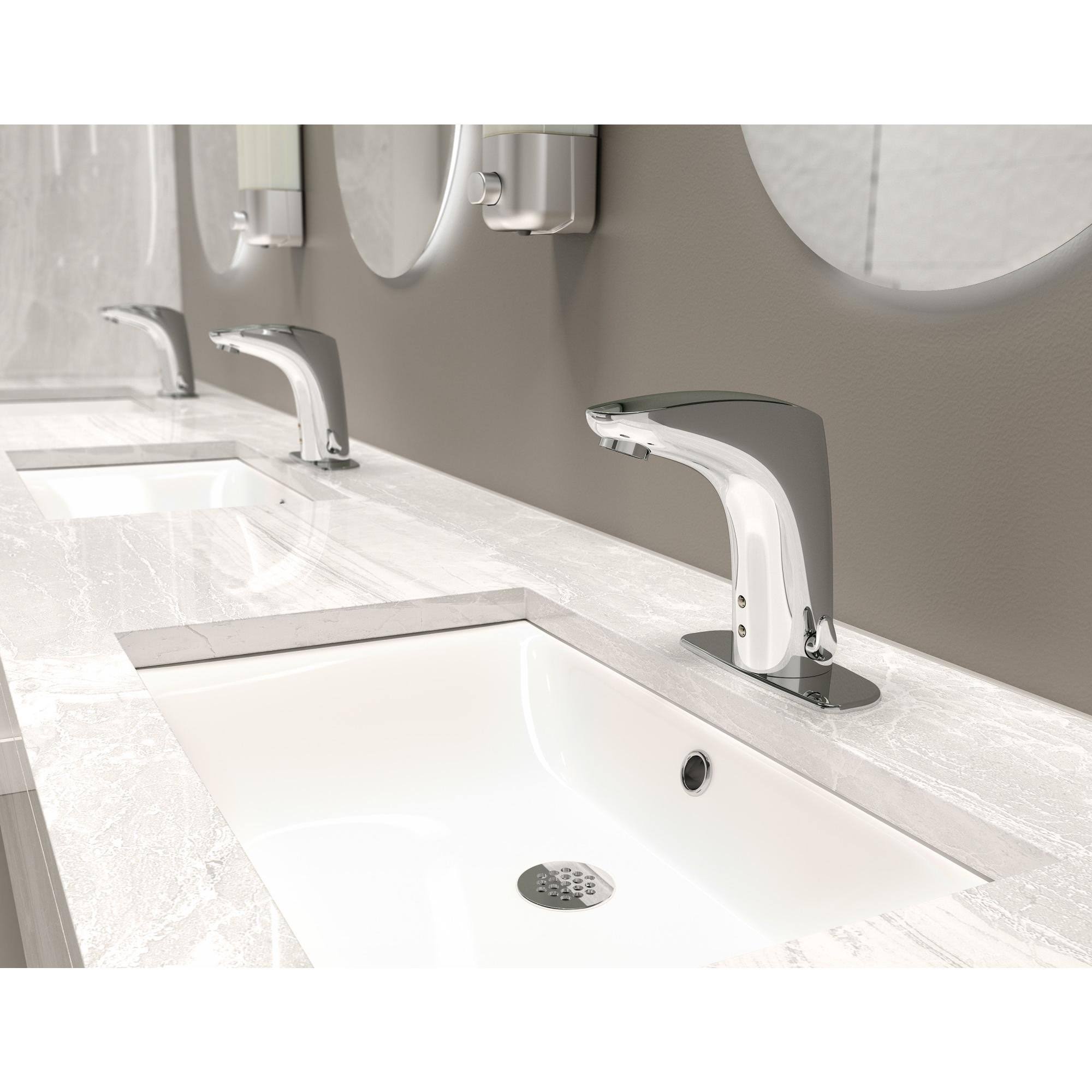 Symmons S-6080-AC-12V Ultra-Sense Single Hole Sensor-Activated Bathroom Faucet - Chrome, Silver - Avayadevconnect