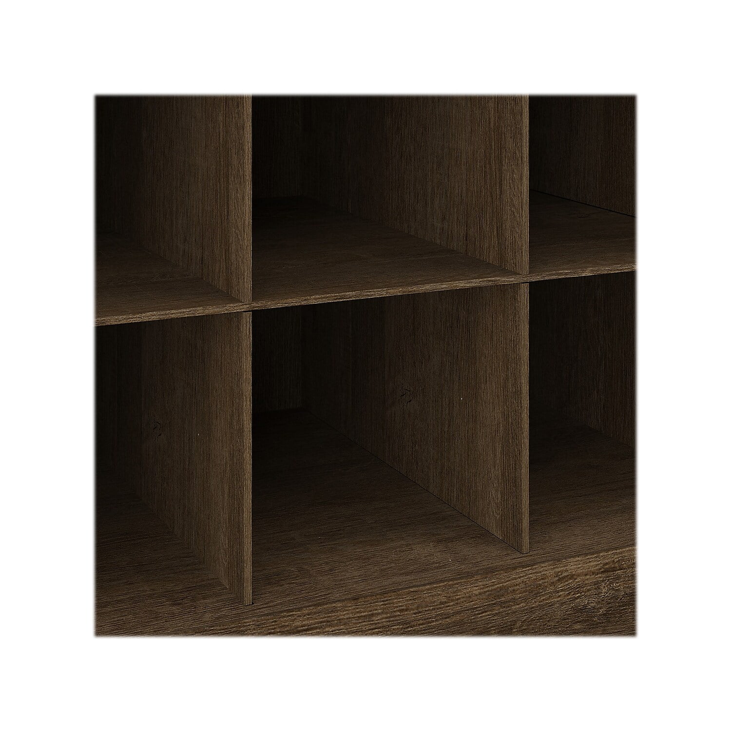 Woodland 24W Hall Tree & Shoe Bench w/ Shelves in Ash Brown - Engineered Wood