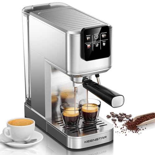 20Bar Espresso Machine with Rapid Cold Brew, Hot & Iced Coffee Machine, Espresso Maker with Milk Frother Steam Wand
