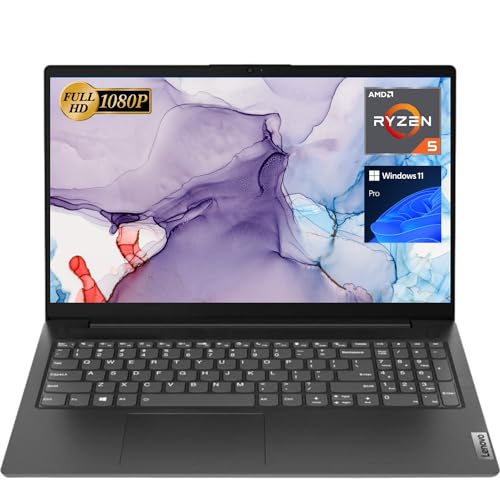 Lenovo V15 Laptop, 15.6" FHD Display, AMD Ryzen 5 5500U Hexa-core Processor (Beat Intel i7-1065G7), 40GB RAM, 2TB SSD, HDMI, RJ45, Numeric Keypad