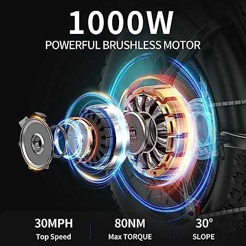 Ridstar Electric Motorcycles for Adults 1000W 13AH 25MPH Max 35Miles Ebike,20 Fat Tire Dirt Bike - Sports Supplies Online Store