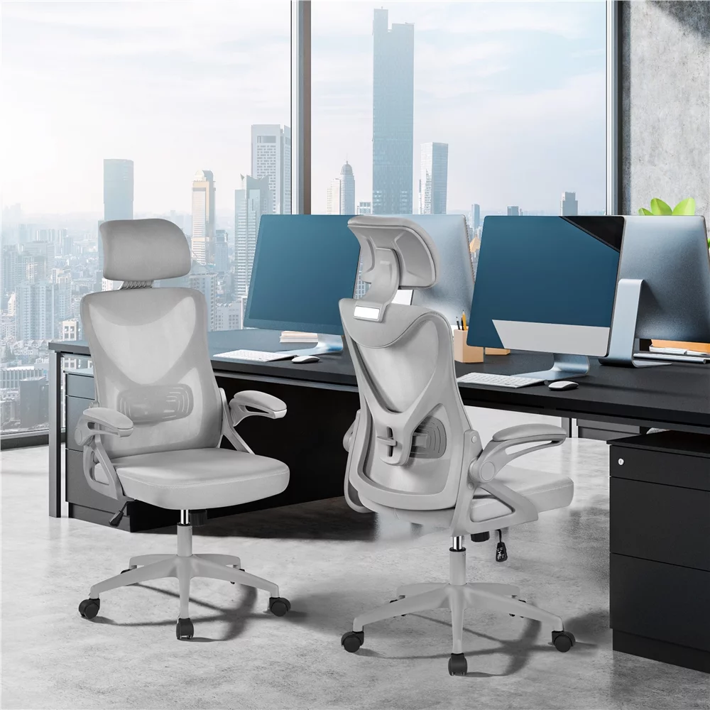 Alden Design Ergonomic Mesh Office Chair with High Back, Black