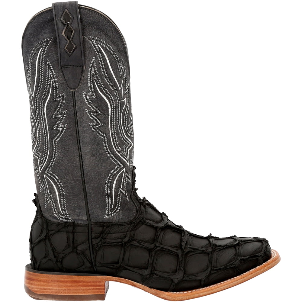 Durango Mens Premium Exotics Pirarucu Square Toe Casual Boots Mid Calf - Radiant Selections