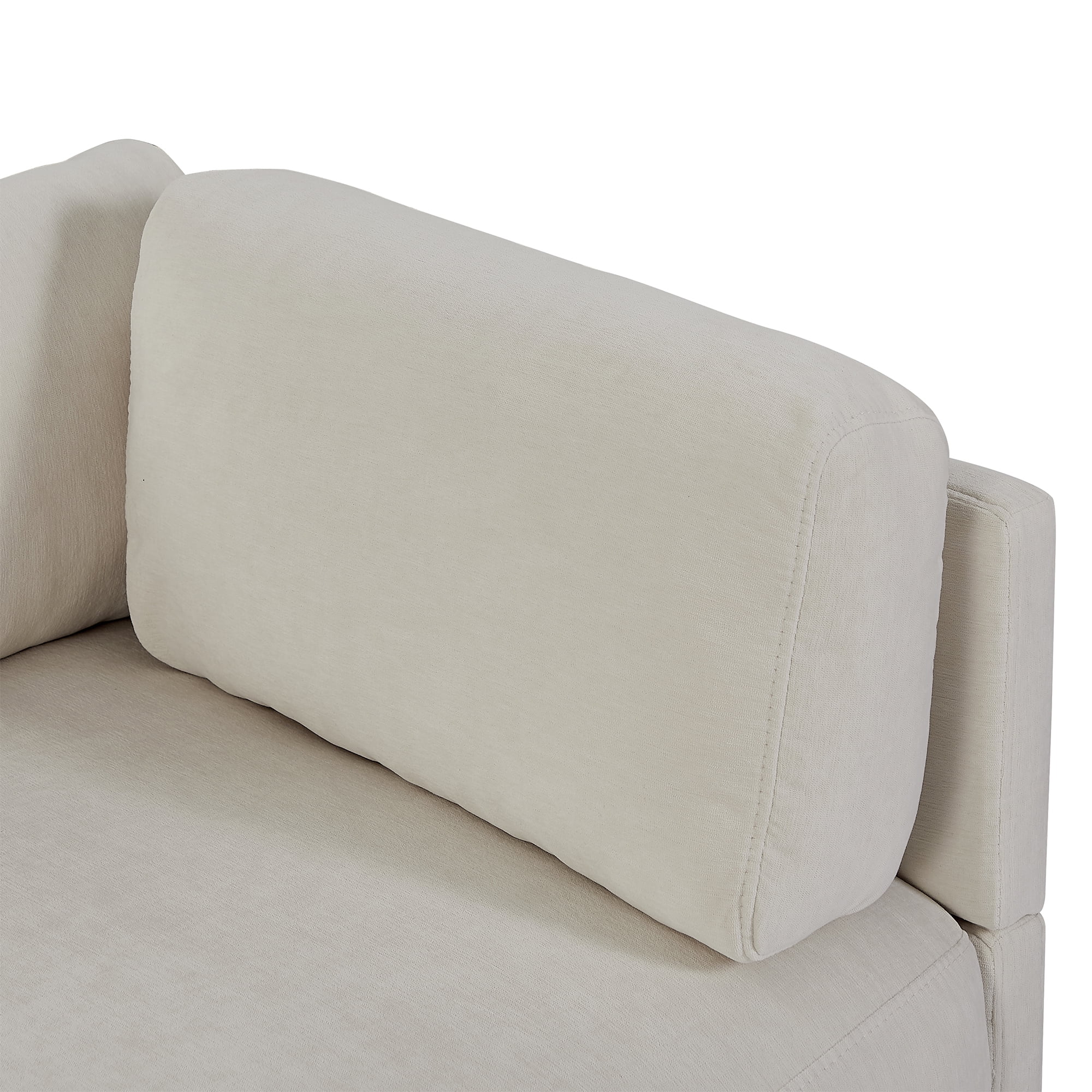 EUROCO 102.4&rdquo; Longer Oversized Convertible Sectional Sofa,Upholstery L Shaped Couch with Reversible Chaise,Beige
