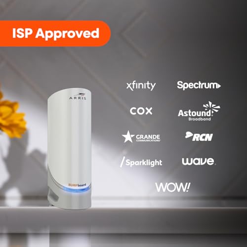 ARRIS (S33) - Cable Modem - Fast DOCSIS 3.1 Multi-Gigabit Cable Modem For Comcast Xfinity, Cox