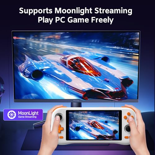 kinhank K56 Retro Handheld Game Console, Support 7000+ Games, Equipped with 64G TF Card, Android 14.0 System, Portable Retro Video Game Console