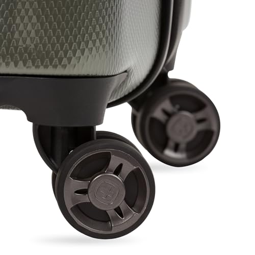 SwissGear 7272 Energie Expandable Hardside Luggage with Spinner Wheels and TSA Lock, Gunmetal, Carry-On 19-Inch