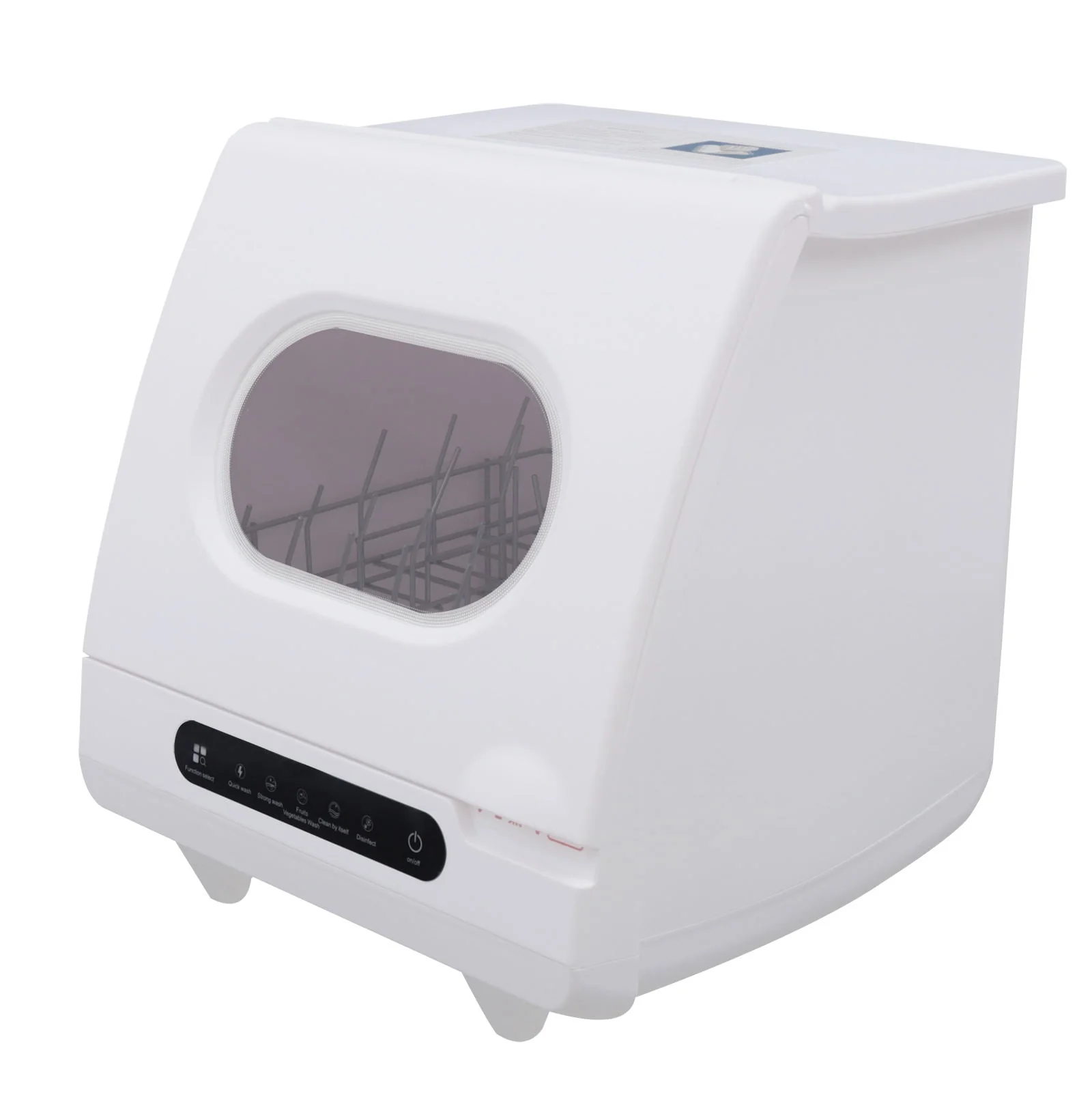 Wuzstar Portable Countertop Dishwasher Compact Dishwasher with 5 Washing Program for Small Apartments Dorms and RVs 2‑3L 1200W