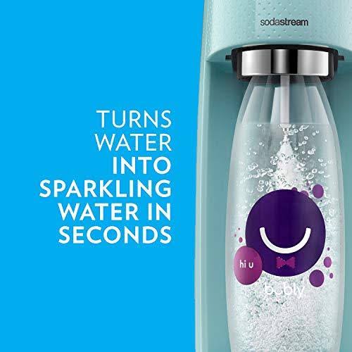 Sodastream Icy Blue Fizzi Sparkling Water Maker with bubly Blackberry Drops