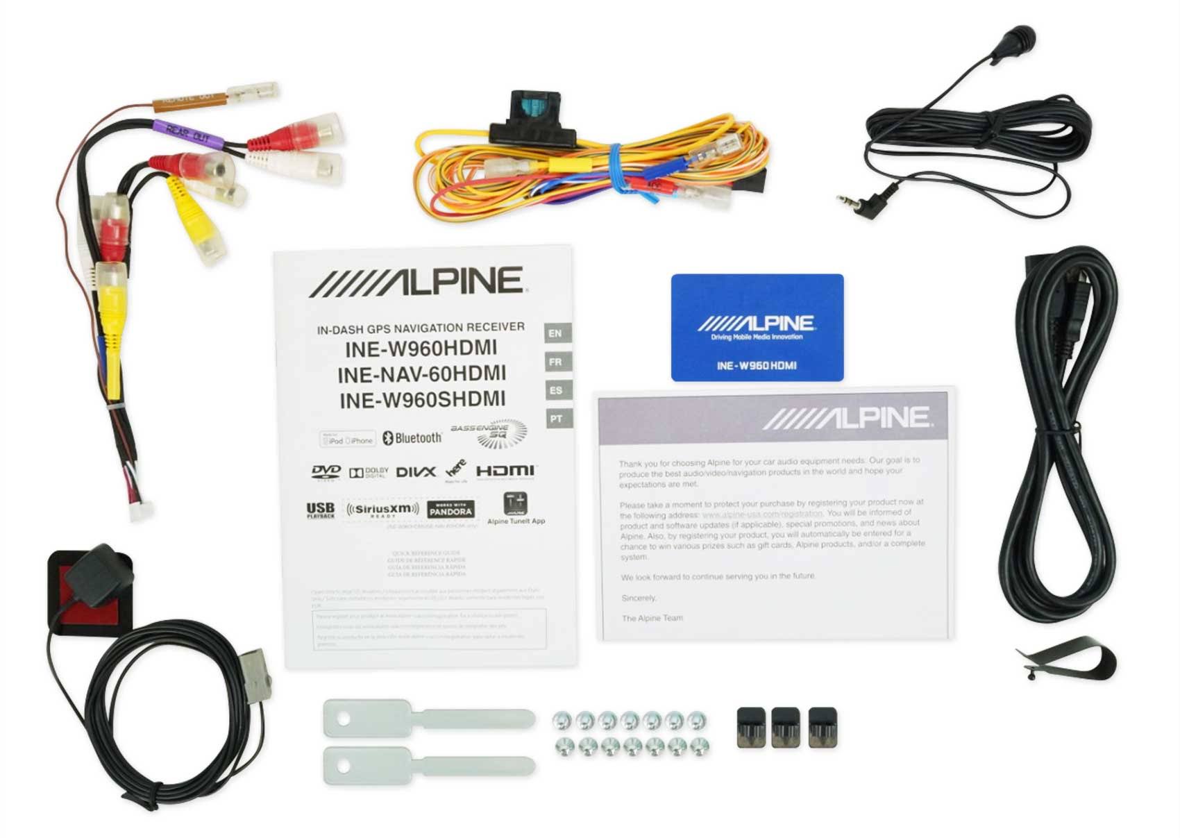 Alpine INE-NAV-60HDMI 6.1x22 Car Navigation Bluetooth Receiver HD Radio 9 Band EQ
