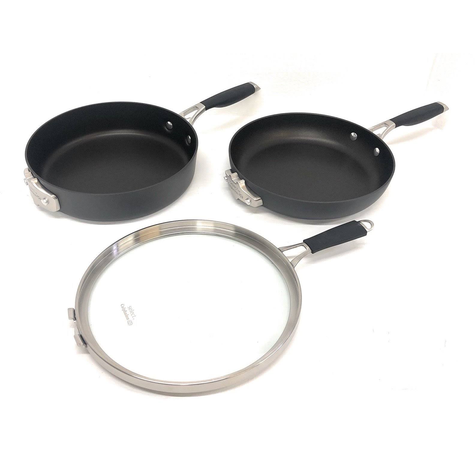 Calphalon Select Space Saving Hard Anodized 3 Piece Cookware Set