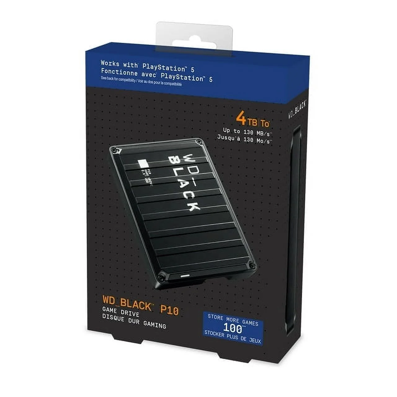 WD_BLACK 5TB P10 Game Drive, Portable External Hard Drive HDD, Compatible with Playstation, Xbox, PC, & Mac - WDBA3A0050BBK-WEBB