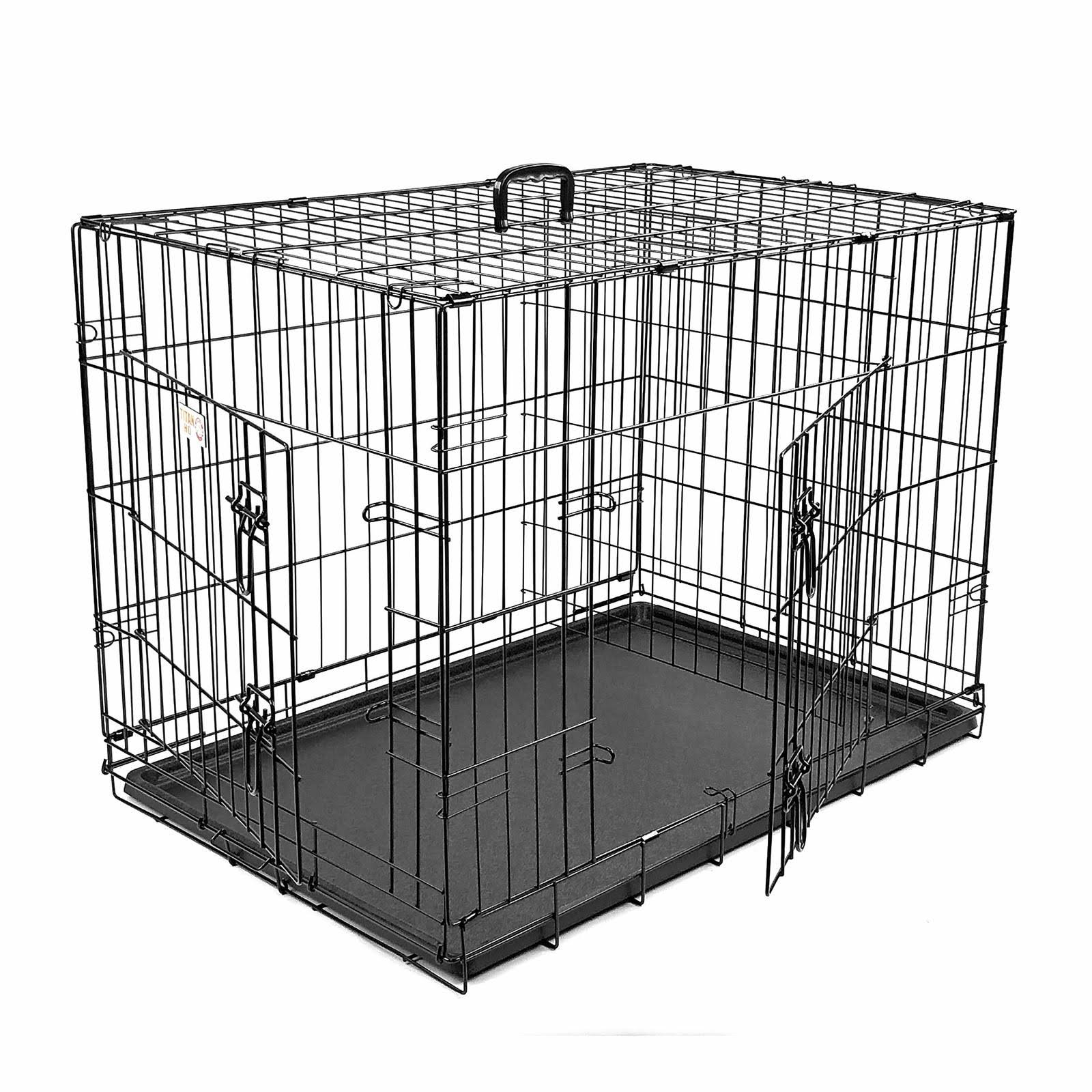 42 Majestic Pet Double Door Folding Dog Crate Cage - Large