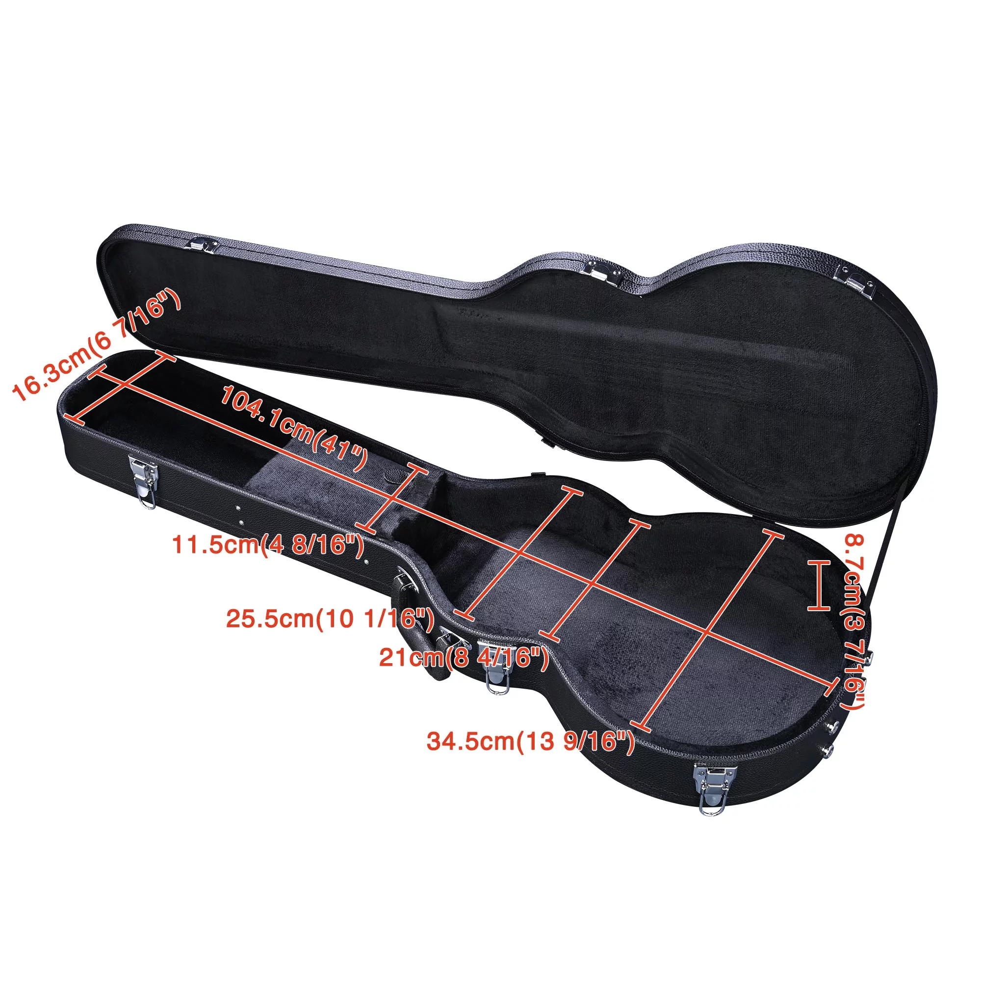 Yescom Electric Guitar Hard Case for LP Les Paul Style Electric Guitar Wooden Hard Shell Lockable - Radiant Selections