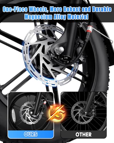 W Wallke AWD Dual Motor Electric Bike for Adults, UL2849 Certified, 48V 60Ah Battery Cell Brand Sam-Sung, Long Range 200 Miles 35MPH Fast Ebike