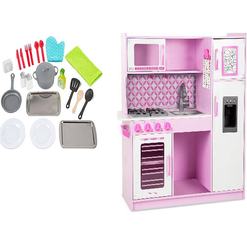 Melissa u0026 Doug Chef&s Kitchen Pretend Play Set - Cupcake Pink/White