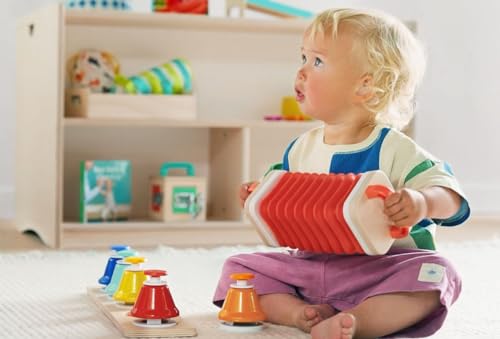 Lovevery | The Music Set | 6 Musical Instruments and Rhythm & Songs Book, Preschool Education and Montessori Early Learning Musical Toy