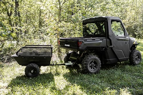 Impact IMPLEMENTS® 1500lb Utility Cart Cargo Trailer with Solid Steel Floor for Lawn/Garden Tractors, ATV's