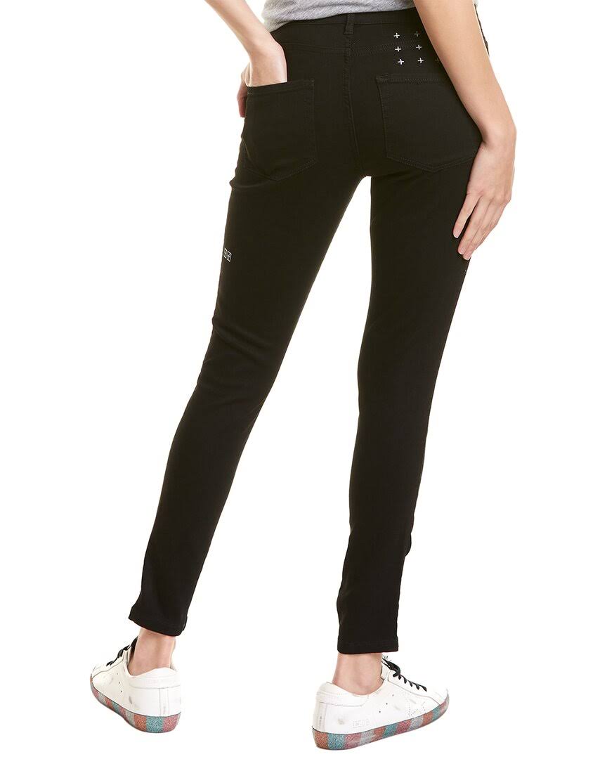 Ksubi Spray on Black Rebel Skinny Leg Jean 27x22 Waist / Black