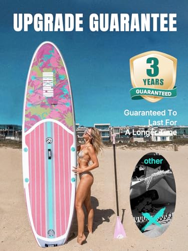 Niphean Inflatable Stand Up Paddle Board with SUP Accessories, Anti-Slip EVA Deck