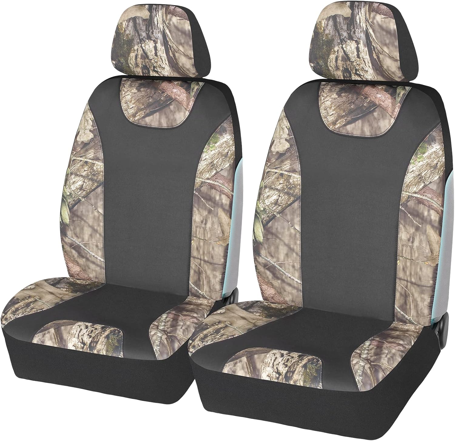 Mossy Oak Low Back Camo Seat Covers, Airbag Compatible, Universial Fit, Fit Most Bucket Seats