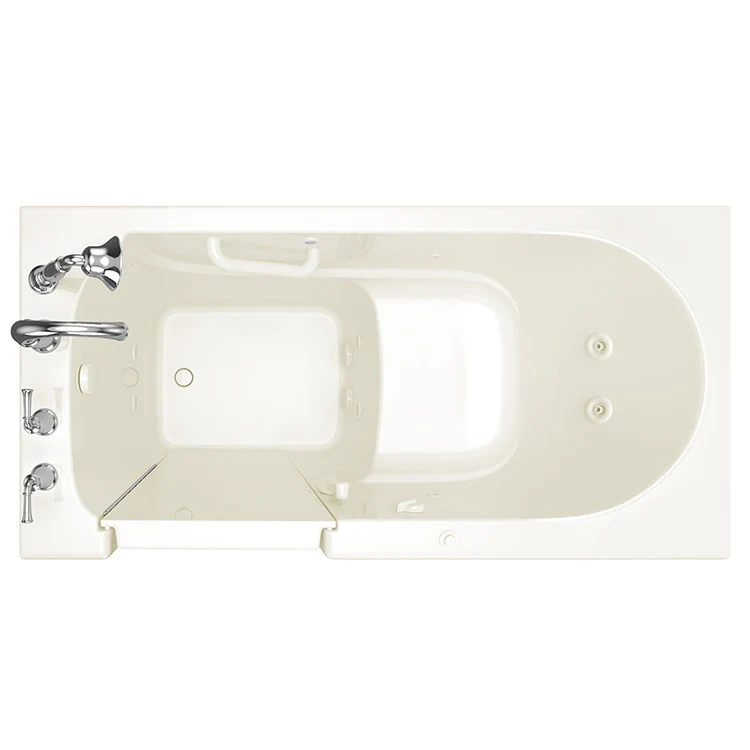 3060 Series 30"W x 60"L Gelcoat Walk-In Whirlpool Bathtub with Left-Hand Drain/Faucet