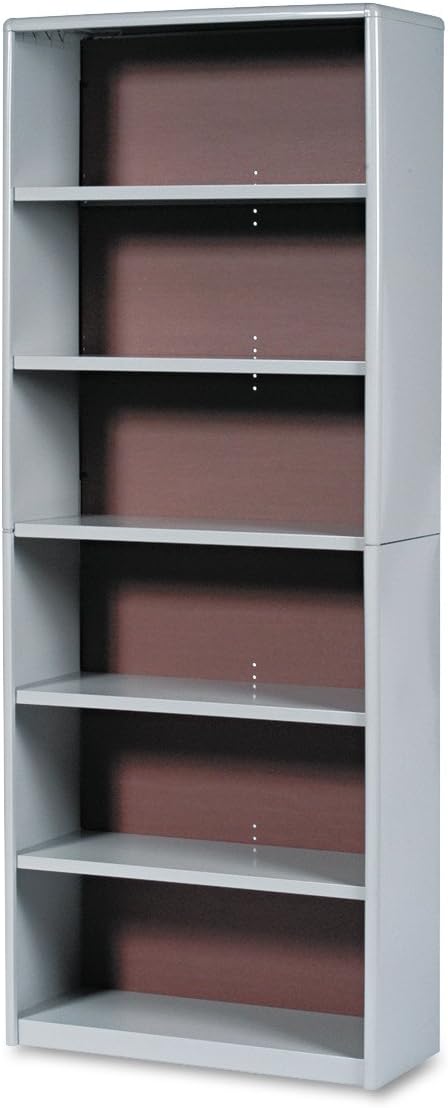 Safco Products ValueMate Economy Bookcase, 6-Shelf, Gray