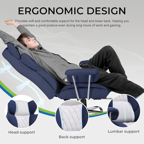 GTRACING Gaming Chair,Office Chair with Pocket Spring Lumbar Support