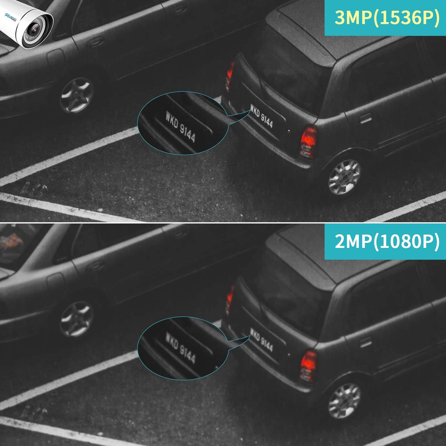【Facial Recognition,2K】 SOVMIKU WiFi Security Camera System,Without Hard Drive,Two Way Audio,Ultra Long Range,8Channel NVR,Mobile&PC Remote