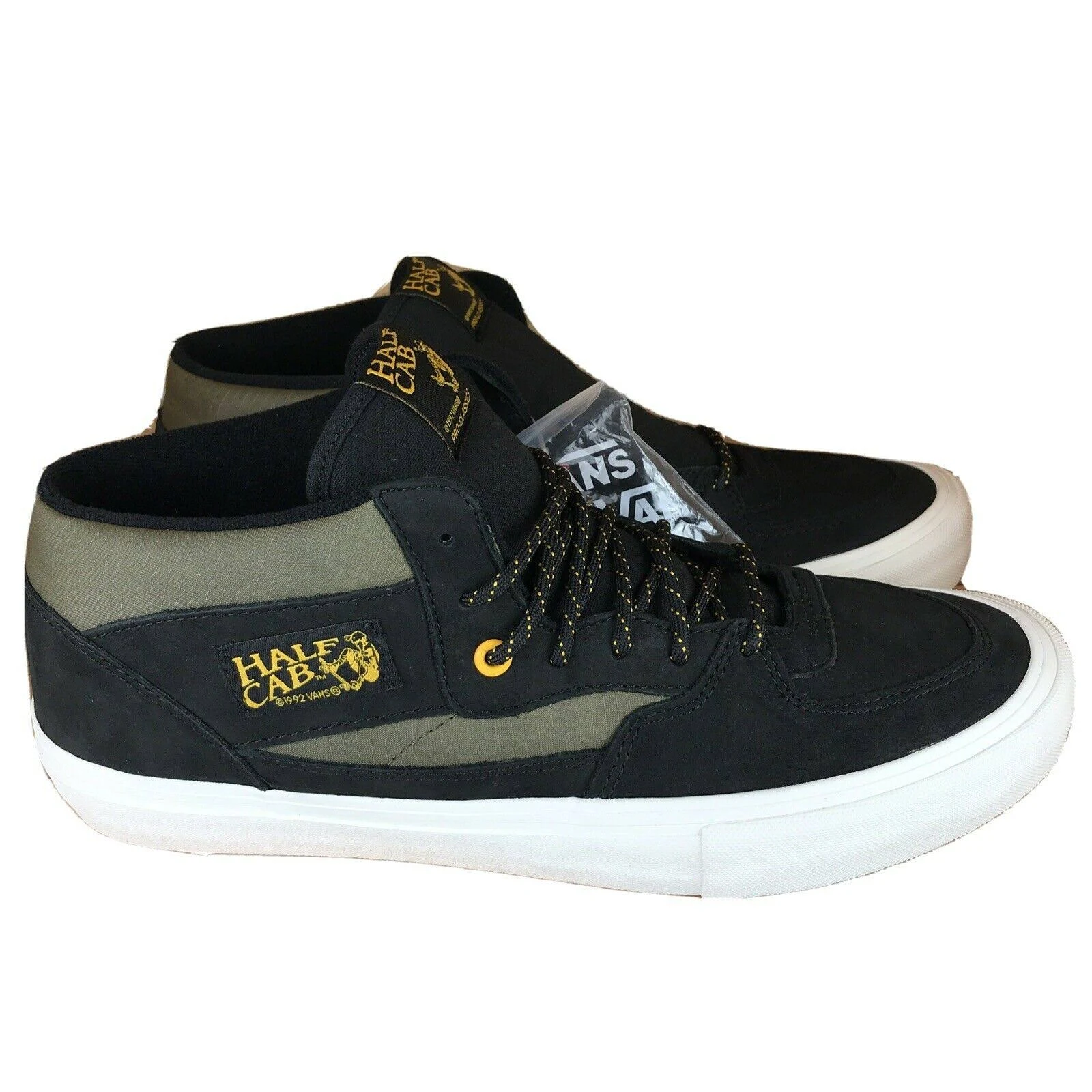 Vans Half Cab Pro, Mens Us Size 11 M, Surplus Black Military White |