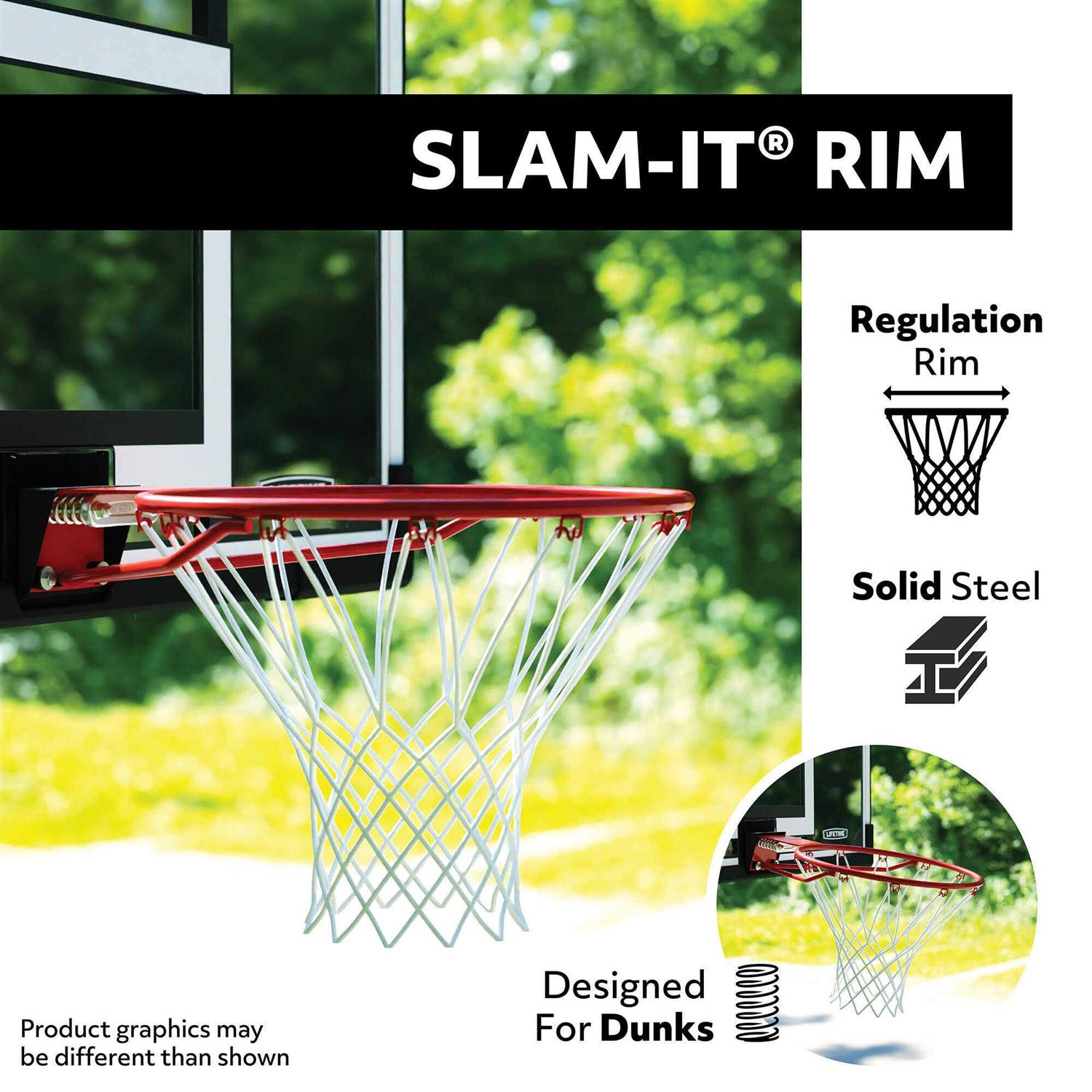 Lifetime Basketball Backboard and Rim Combo - Sports Supplies Online Store