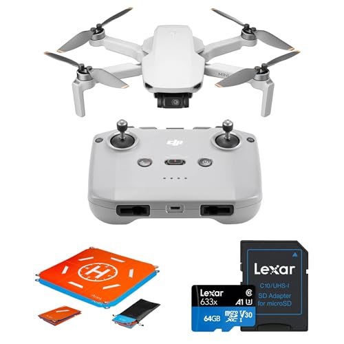DJI Mini 4K, Drone with 4K UHD Camera for Adults, Under 249 g, 10km Video Transmission, Auto Return, Wind Resistance