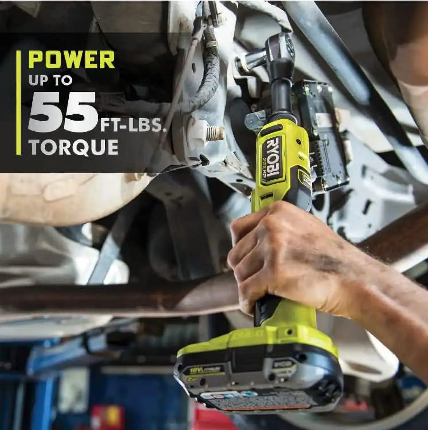 RYOBI - ONE+ HP 18V Brushless Cordless 3/8 in. Extended Reach Ratchet (Tool Only) - PBLRC25B - Radiant Selections