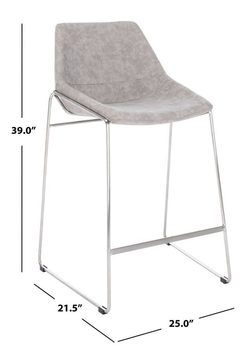 Safavieh Alexis Mid-Century Counter Stool, Cigar Brown