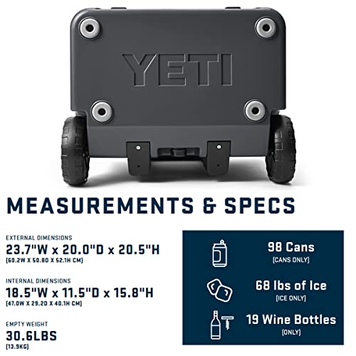 YETI Roadie 60 Wheeled Cooler with Retractable Periscope Handle