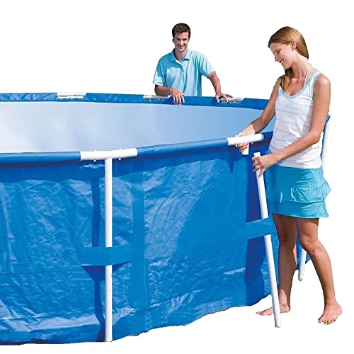 Bestway 2 Pack Steel Pro MAX Above-Ground Swimming Pool, 15' x 48" Round Metal Steel Frame Backyard Family Pool, Blue, Pool ONLY