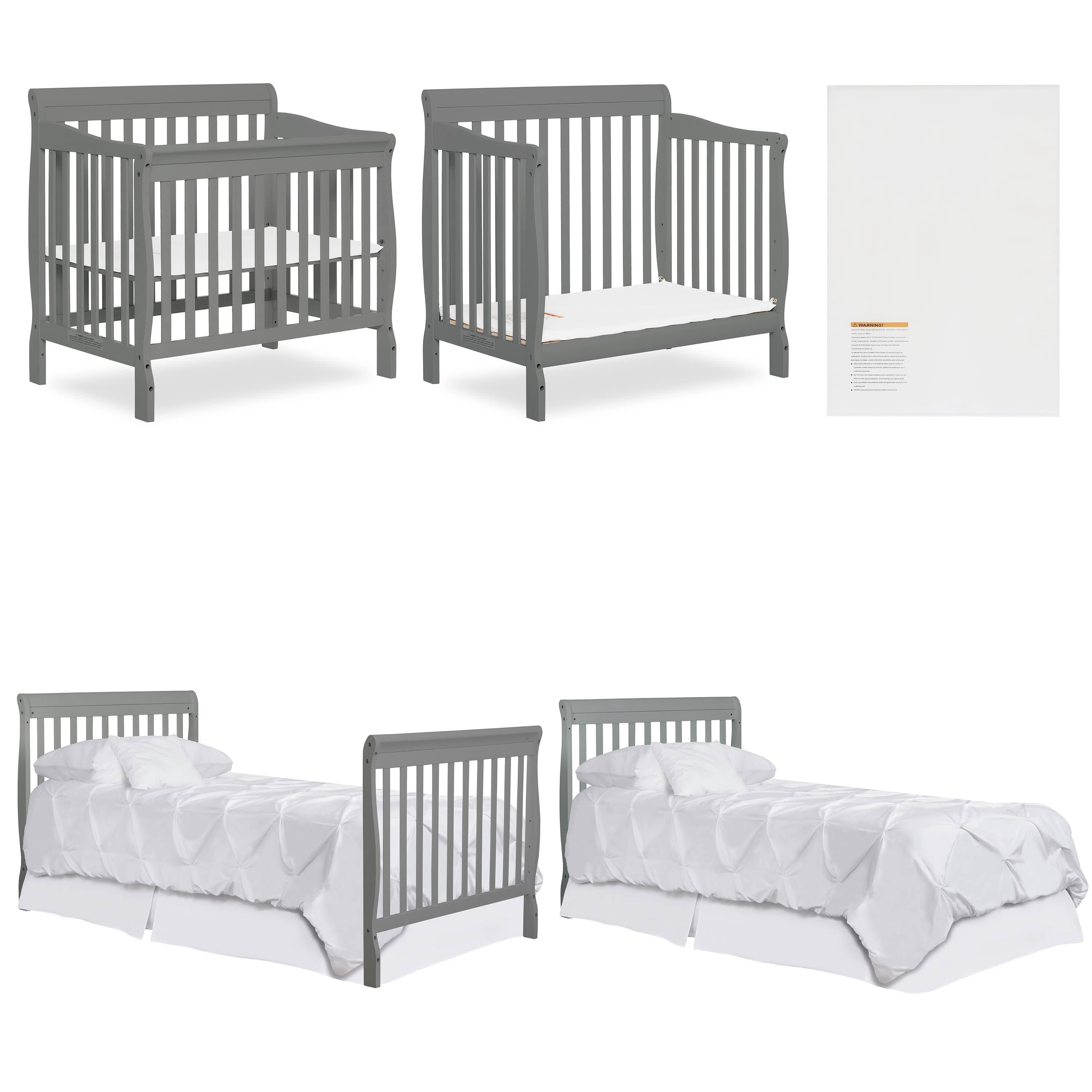 Dream on Me Aden Convertible 4-in-1 Mini Crib