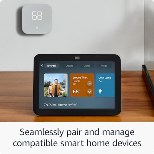 Amazon Echo Show 8 (newest model), With Spatial Audio, Smart Home Hub, and Alexa, Charcoal - Radiant Selections