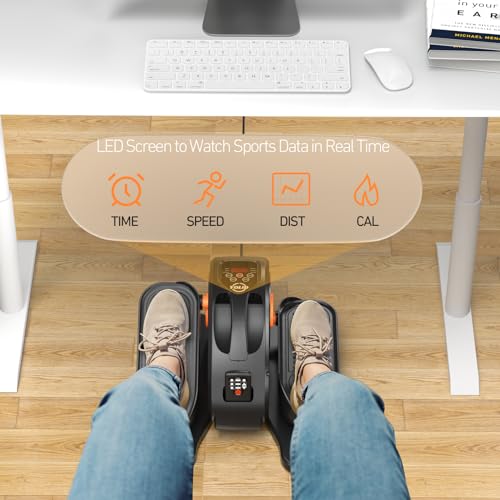 Under Desk Elliptical Elliptical Machines for Home Use Seated Elliptical Ellipse Leg Exerciser Exerciser for Seniors Portable Elliptical Under Desk