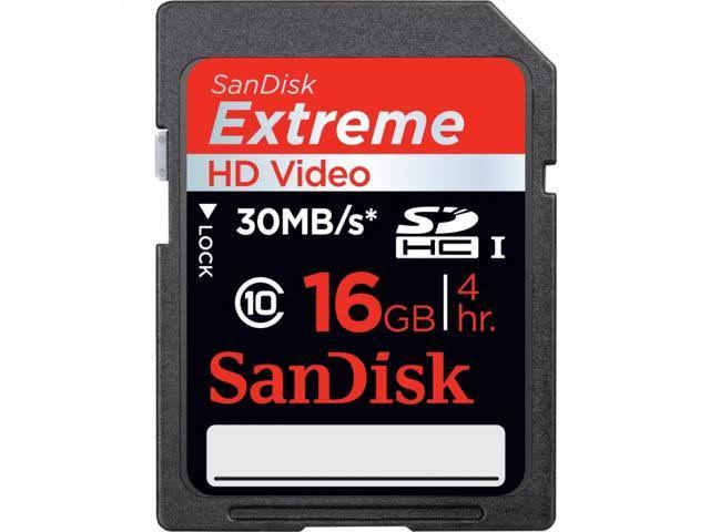 SanDisk 16GB Class 10 Extreme UHS-I U 3 Sdhc Memory Card, 2 Pack #SDSDXN2016GG46