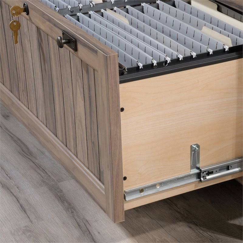 Sauder Costa Engineered Wood 2-Drawer Lateral File Cabinet in Washed Walnut - 428191
