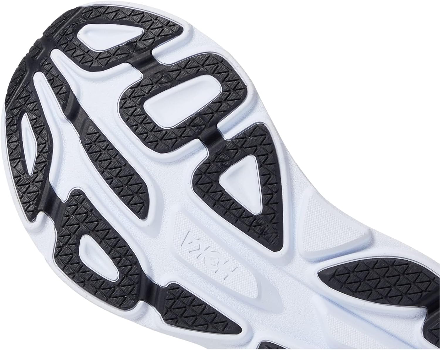 Hoka Women's Bondi 8 Sneaker, Black/White, 10 Wide