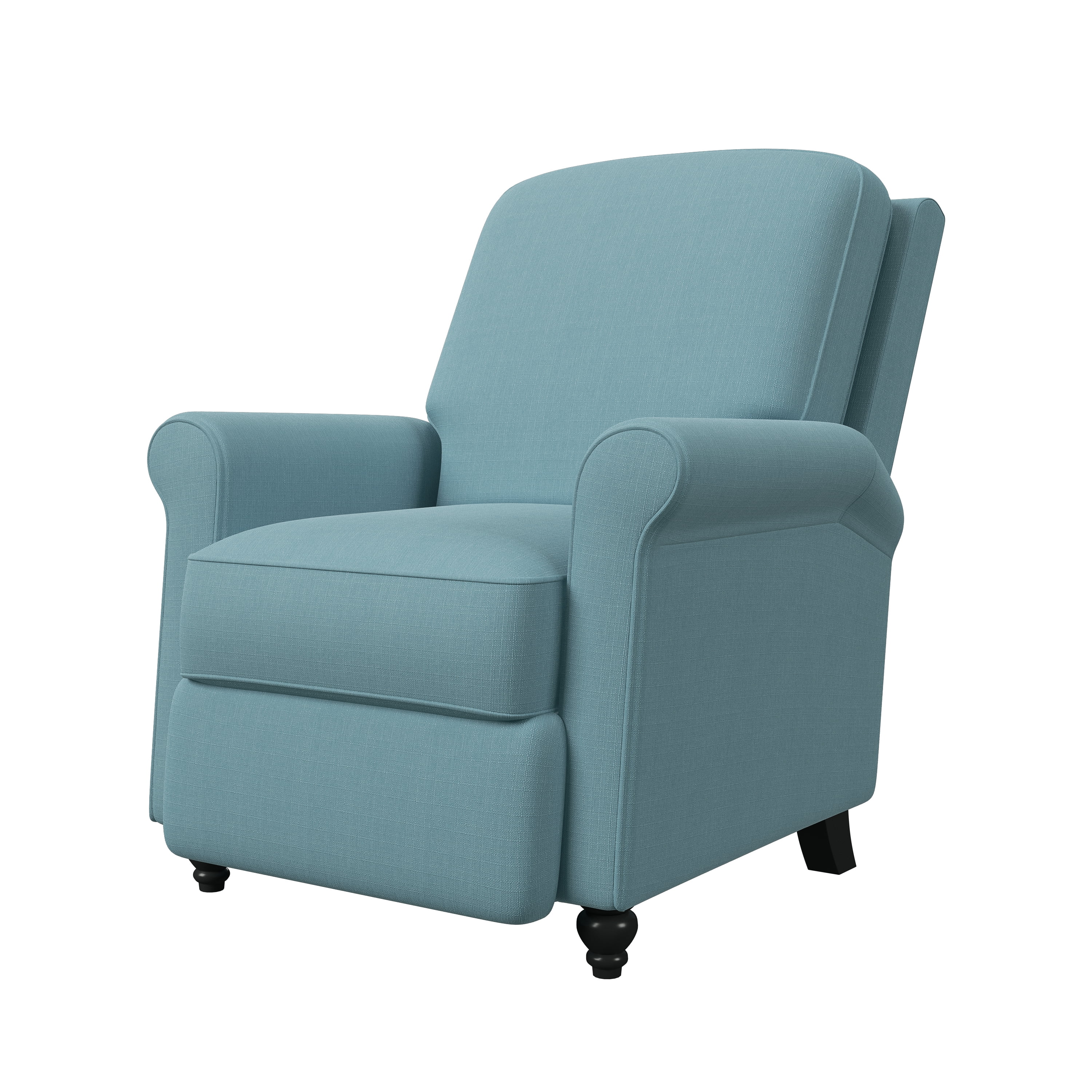 Homesvale Lincoln Push Back Recliner Chair, Sky Blue