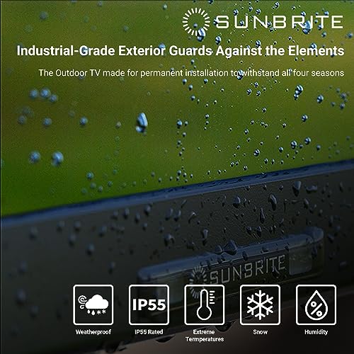 SunBrite Outdoor Television 4K with HDR - Pro 2 Series - for Full Sun - Smart Home Appliances